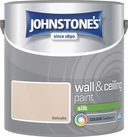 Johnstone’s Wall & Ceiling Silk Emulsion Paint 2.5L – Interior Silk Paint – Multiple Colours
