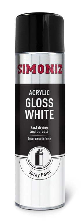 Simoniz Spray Paint - Gloss White (Aerosol) - Simoniz - Latifs Direct