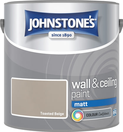 Johnstone’s Wall & Ceiling Matt Emulsion Paint 2.5L – Interior Matt Paint – Multiple Colours