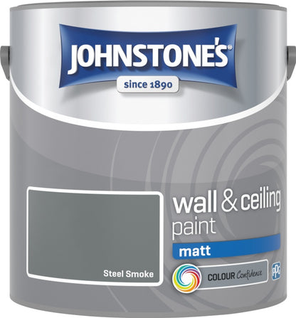 Johnstone’s Wall & Ceiling Matt Emulsion Paint 2.5L – Interior Matt Paint – Multiple Colours