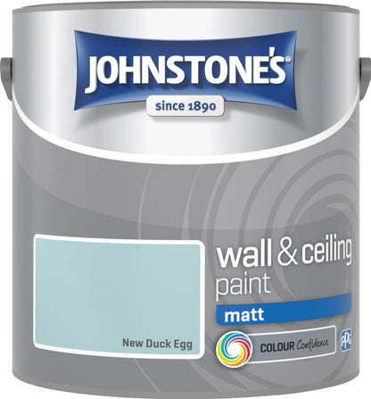 Johnstone’s Wall & Ceiling Matt Emulsion Paint 2.5L – Interior Matt Paint – Multiple Colours