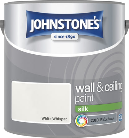 Johnstone’s Wall & Ceiling Silk Emulsion Paint 2.5L – Interior Silk Paint – Multiple Colours