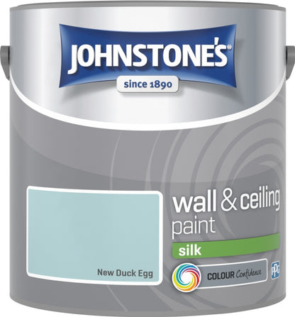 Johnstone’s Wall & Ceiling Silk Emulsion Paint 2.5L – Interior Silk Paint – Multiple Colours