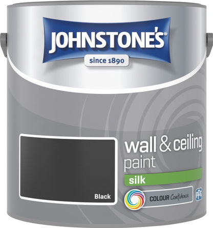 Johnstone’s Wall & Ceiling Silk Emulsion Paint 2.5L – Interior Silk Paint – Multiple Colours
