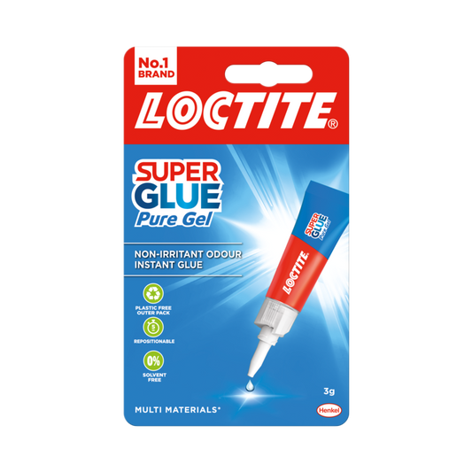 Loctite Super Glue Repositionable Gel 3g – Anti-Drip Clear Super Glue
