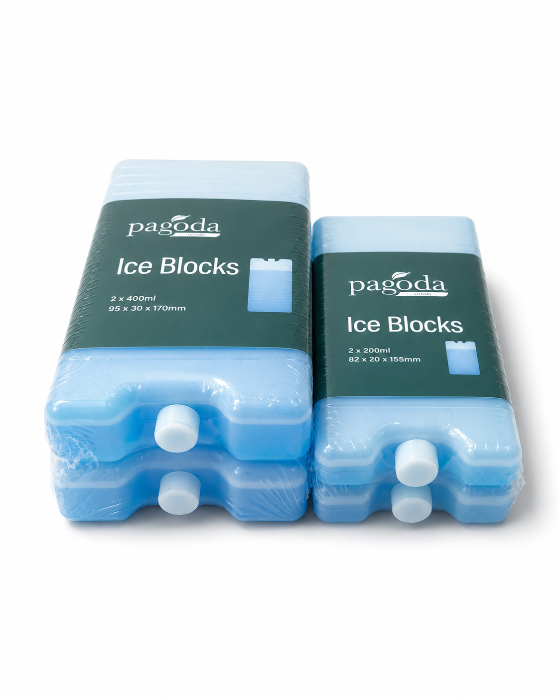 Pagoda Ice Blocks 2 x 400ml & 200ml – Reusable Freezer Packs