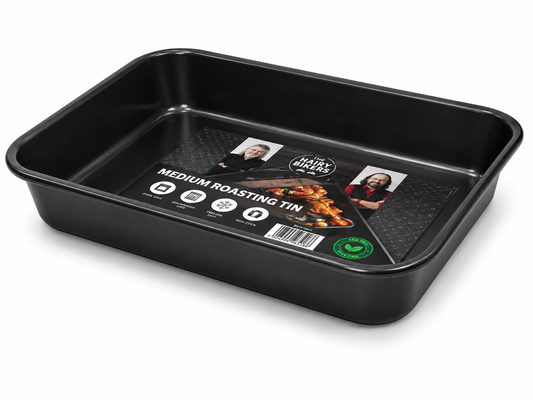 Hairy Bikers Bakeware 28cm Medium Roasting Tin – Non-Stick Black