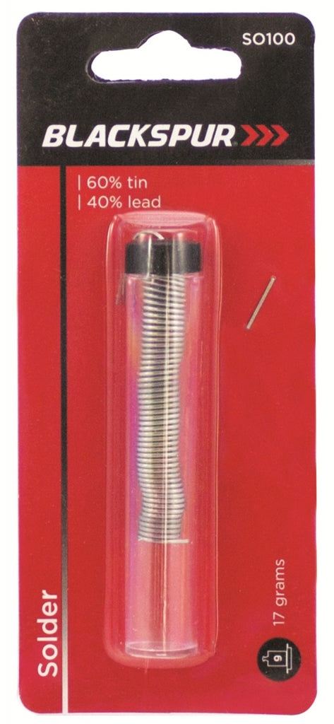 Blackspur Solder 17g BB-SO100 – 60/40 Tin Lead Solder for Soldering Irons