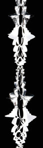 Premier 6 Section Garland 20cm x 2.7m - Silver/White