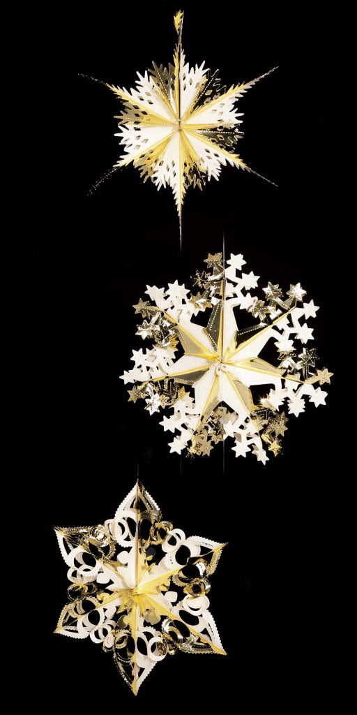 Premier Foil Starburst 3 Assorted - 40cm Gold/Ivory