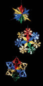 Premier Foil Multi Colour Starburst - 40cm 3 Assorted Designs Available