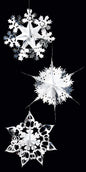 Premier Foil Starburst 3 Assorted - 40cm Silver/White 3