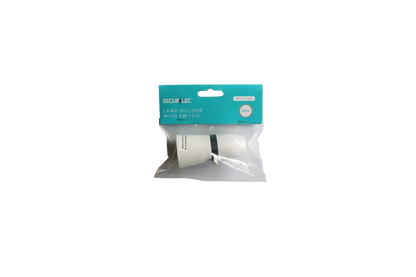Securlec Switched T2 Lampholder White – 3/8"