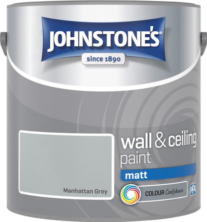 Johnstone’s Wall & Ceiling Matt Emulsion Paint 2.5L – Interior Matt Paint – Multiple Colours