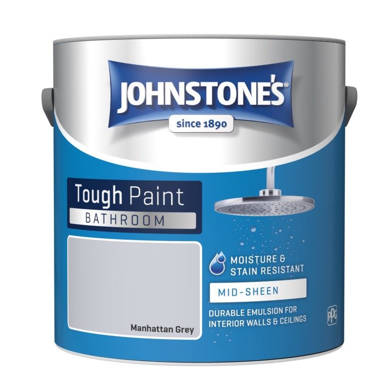 Johnstone's Bathroom Midsheen Tough Paint 2.5L