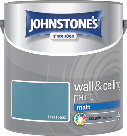 Johnstone’s Wall & Ceiling Matt Emulsion Paint 2.5L – Interior Matt Paint – Multiple Colours