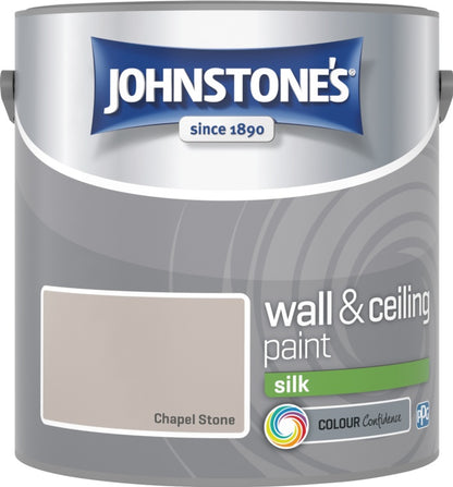 Johnstone’s Wall & Ceiling Silk Emulsion Paint 2.5L – Interior Silk Paint – Multiple Colours