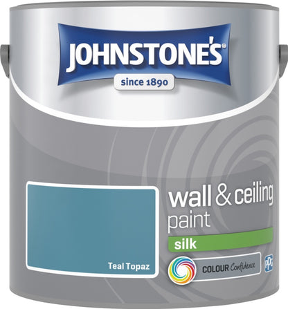 Johnstone’s Wall & Ceiling Silk Emulsion Paint 2.5L – Interior Silk Paint – Multiple Colours