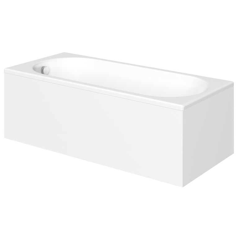 Cascade 1500 X 700mm 2 Tap Hole Single End Bath