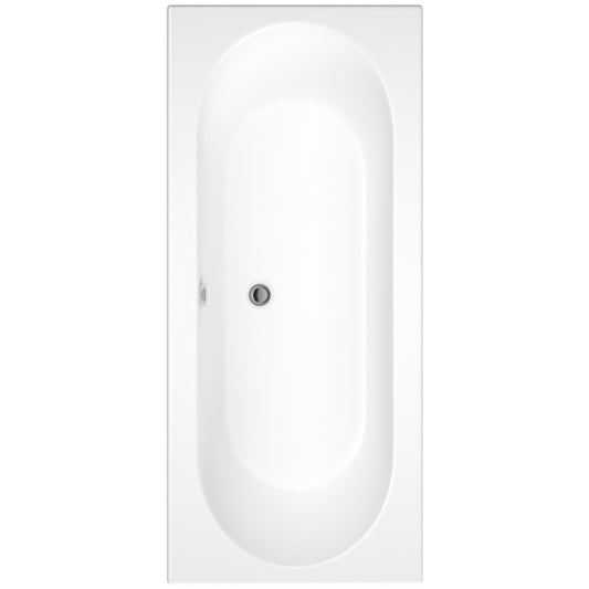 Cascade 1800 x 800mm No Tap Hole Twin End Bath