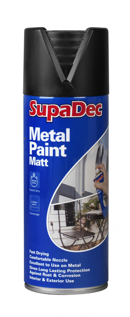 SupaDec Metal Spray Paint Matt, Gloss & Primer