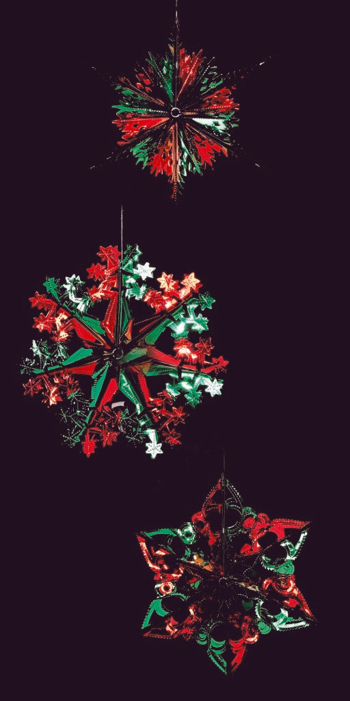 Premier Foil Starburst 3 Assorted - 40cm Red & Green