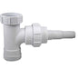 1.1/2 SWIVEL BSP SWEPT TEE C/W NOZZLE