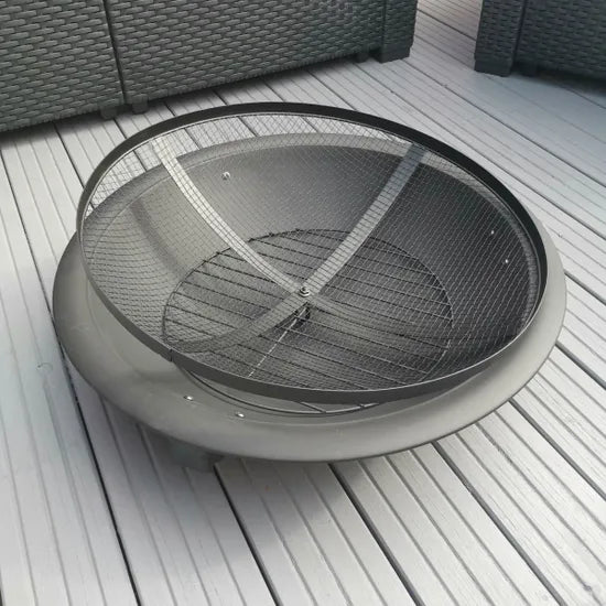 Redwood Fire Pit With Grill - 56cm x 45cm