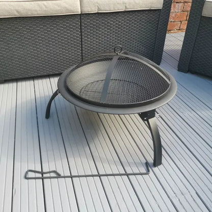 Redwood Fire Pit With Grill - 56cm x 45cm