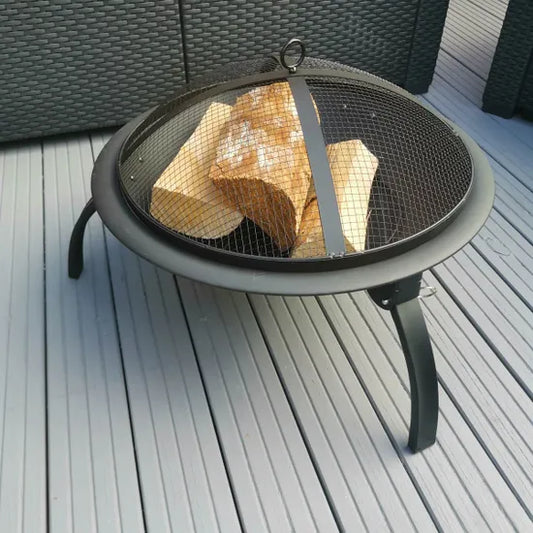 Redwood Fire Pit With Grill - 56cm x 45cm
