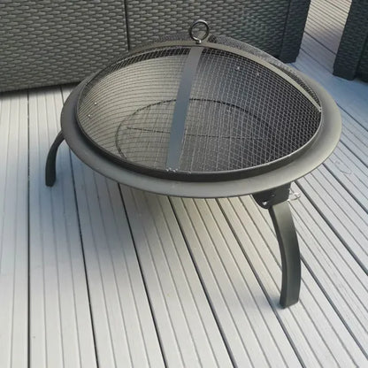 Redwood Fire Pit With Grill - 56cm x 45cm