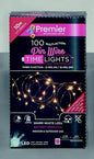Premier 100 LED Multi Action Battery Operated Microbrights - Warm White/Green