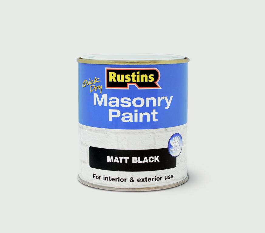 Masonry Paint - 500ml - Black