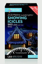 Premier Snowing Icicles With Timer Warm White - 960 LED