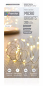 Premier 200 LED Multi Action Battery Operated Microbrights - Warm White