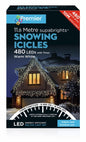 Premier Snowing Icicles With Timer Warm White - 480 LED