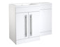 Matrix 2 Door Floor Standing Basin Unit Gloss White