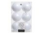 Kaemingk Shatterproof Plain Baubles - 8cm Winter White