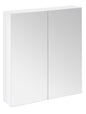 Avalon Gloss White Wall Hung 2 Door Mirror Cabinet