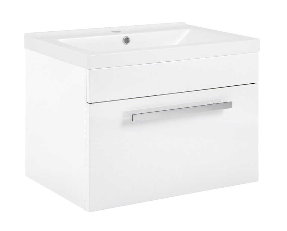 Avalon Gloss White Wall Hung Drawer Basin Unit