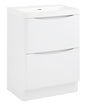 Ocata Gloss White 2 Drawer Basin Unit