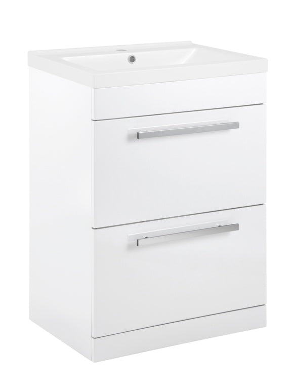 Avalon 2 Drawer Gloss White Basin Unit