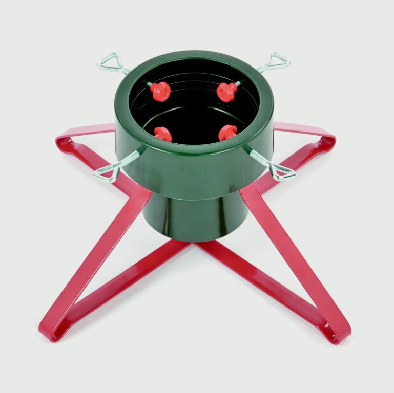 Premier Real Tree Metal Stand - 46cm Green Red