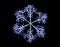 Premier Silver Starburst Snowflake 660 LEDs - 90cm