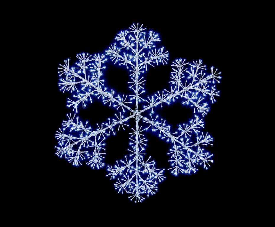 Premier Silver Starburst Snowflake 960 LEDs - 1.2m
