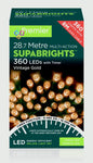 Premier 360 LED Multi Action Supabrights With Timer - Vintage Gold/Green Cable