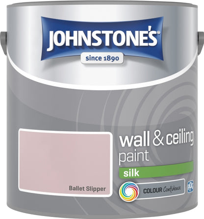 Johnstone’s Wall & Ceiling Silk Emulsion Paint 2.5L – Interior Silk Paint – Multiple Colours