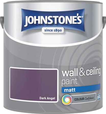 Johnstone’s Wall & Ceiling Matt Emulsion Paint 2.5L – Interior Matt Paint – Multiple Colours