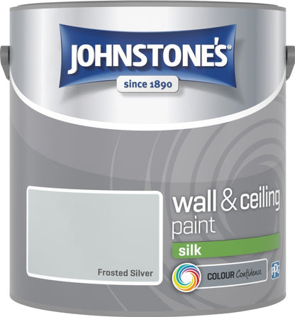 Johnstone’s Wall & Ceiling Silk Emulsion Paint 2.5L – Interior Silk Paint – Multiple Colours