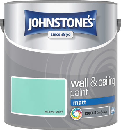 Johnstone’s Wall & Ceiling Matt Emulsion Paint 2.5L – Interior Matt Paint – Multiple Colours